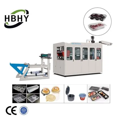 Macchina automatica per la termoformatura di bicchieri di plastica